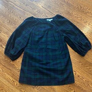 Hill House Navy & Green Plaid dress
